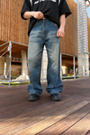 Fundayz Acid Wash Eskitme Detay  Mavi Jean Pantolon P954