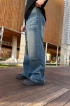 Fundayz Acid Wash Eskitme Detay  Mavi Jean Pantolon P954