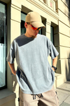 Fundayz Acid Wash Mavi Oversize Tshirt T828