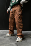Fundayz Çift Cepli Taba Baggy Pantolon P852