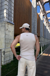 Fundayz Fitilli Kumaş Bej Fit Atlet T1147
