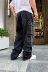 Fundayz Füme Baggy Kargo Jean Pantolon P743