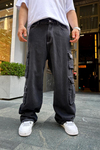Fundayz Füme Baggy Kargo Jean Pantolon P743