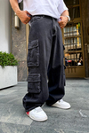 Fundayz Füme Baggy Kargo Jean Pantolon P743