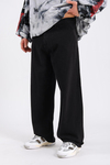 Fundayz İnce Tiftik Kumaş Siyah Baggy Jean Pantolon P845