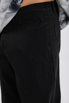 Fundayz İnce Tiftik Kumaş Siyah Baggy Jean Pantolon P845