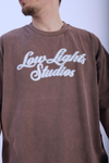 Fundayz LLS Acid Wash Kahve Oversize Tshirt T934