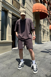 Fundayz Premium Kahve Oversize Takım TKM129