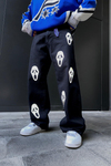 Fundayz Reflektif Ghost Baskılı Siyah Baggy Jean Pantolon P858