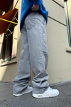 Gri Basic Baggy Jean Pantolon P783