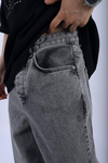 Gri Basic Baggy Jean Pantolon P912