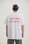 Heart Baskılı Beyaz Oversize Tshirt CT01 MRT26006/1