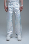 Hologram Efektli Baggy Jean Pantolon