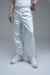 Hologram Efektli Baggy Jean Pantolon