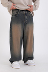 Homeboy Acid Wash Kahve Baggy Jean Pantolon P1126