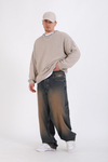 Homeboy Acid Wash Kahve Baggy Jean Pantolon P1126