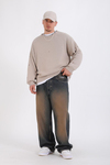 Homeboy Acid Wash Kahve Baggy Jean Pantolon P1126