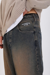 Homeboy Acid Wash Kahve Baggy Jean Pantolon P1126