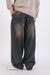 Homeboy Acid Wash Kahve Baggy Jean Pantolon P1126