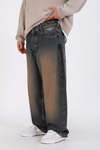 Homeboy Acid Wash Kahve Baggy Jean Pantolon P1126