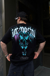 İmmortal Butterfly Baskılı Siyah Oversize Tshirt T603