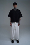 İnce Kumaş Bej Baggy Pantolon CT01 6517-8