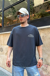 Individual Baskılı Füme Oversize Tshirt T827