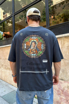 Individual Baskılı Füme Oversize Tshirt T827
