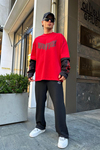 Iron Fish Baskılı Sleeved Sweatshirt SW870