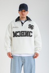Jean Patch Detay Polo Yaka Oversize Sweatshirt SW1368