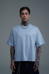 JR Açık Mavi Boxy Fit Basic Oversize Tshirt