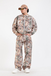 Jr Camo Collection Desenli Kahve Baggy Jean Pantolon