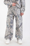 Jr Camo Collection Desenli Mavi Baggy Jean Pantolon