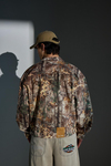 Jr Camo Desenli Kahve Oversize Jean Ceket