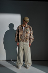Jr Camo Desenli Kahve Oversize Jean Ceket
