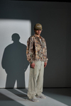 Jr Camo Desenli Kahve Oversize Jean Ceket