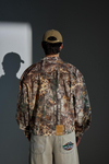 Jr Camo Desenli Kahve Oversize Jean Ceket