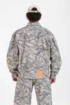 Jr Camo Desenli Yeşil Oversize Jean Ceket