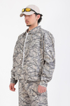Jr Camo Desenli Yeşil Oversize Jean Ceket