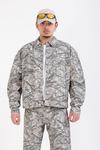 Jr Camo Desenli Yeşil Oversize Jean Ceket