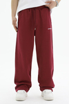 JR Diagonal Kumaş Bordo Baggy Eşofman