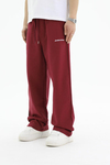 JR Diagonal Kumaş Bordo Baggy Eşofman