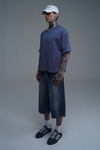 JR Indigo Boxy Fit Basic Oversize Tshirt
