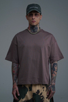 JR Kahve Boxy Fit Basic Oversize Tshirt