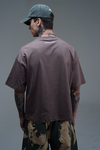 JR Kahve Boxy Fit Basic Oversize Tshirt