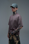 JR Kahve Boxy Fit Basic Oversize Tshirt