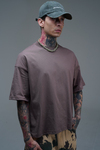 JR Kahve Boxy Fit Basic Oversize Tshirt
