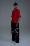 JR Kırmızı Boxy Fit Basic Oversize Tshirt