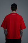JR Kırmızı Boxy Fit Basic Oversize Tshirt