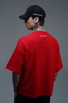 JR Kırmızı Boxy Fit Basic Oversize Tshirt